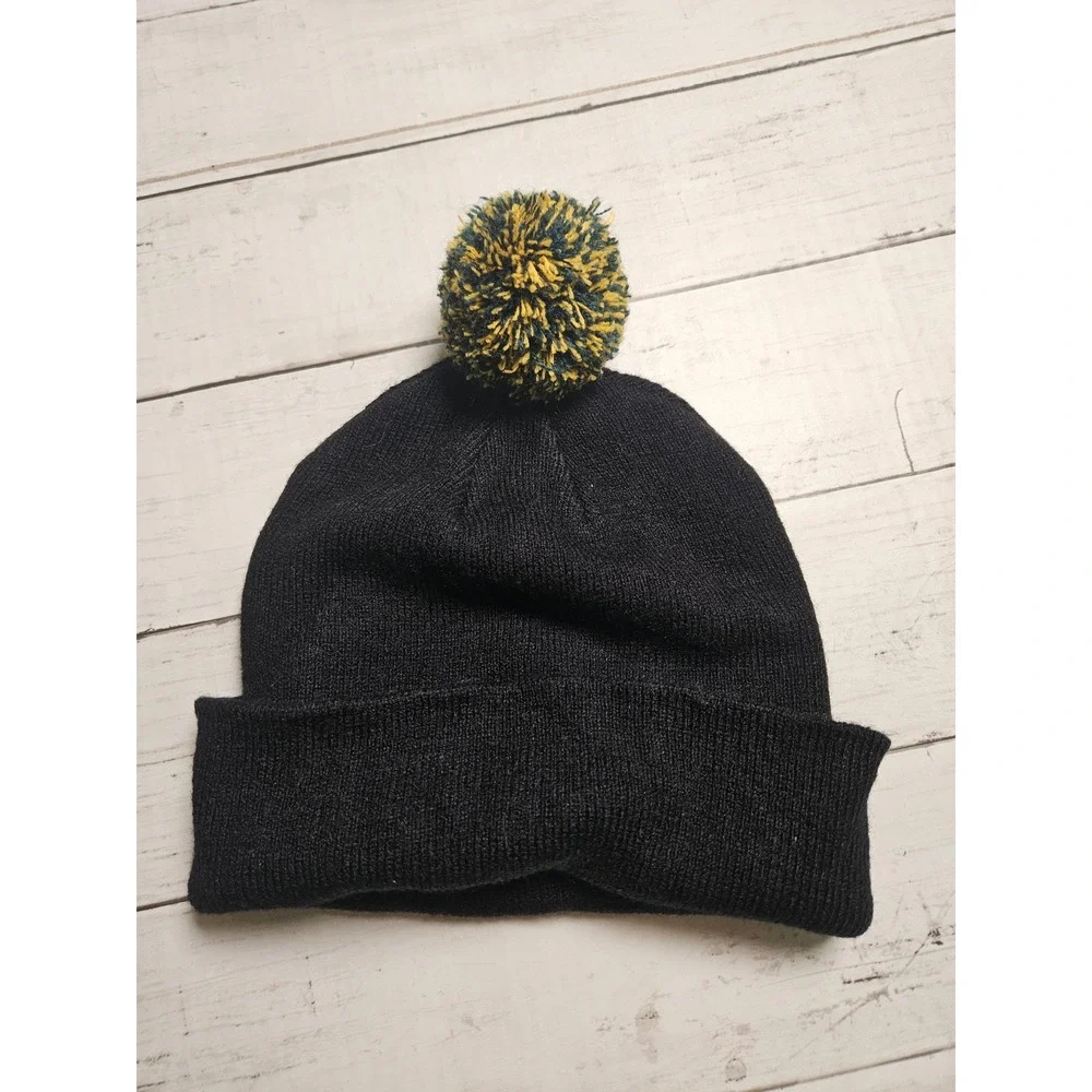 Baylor University Bears Beanie Hat Black BU Pom Knit Cap Mens Womens Winter